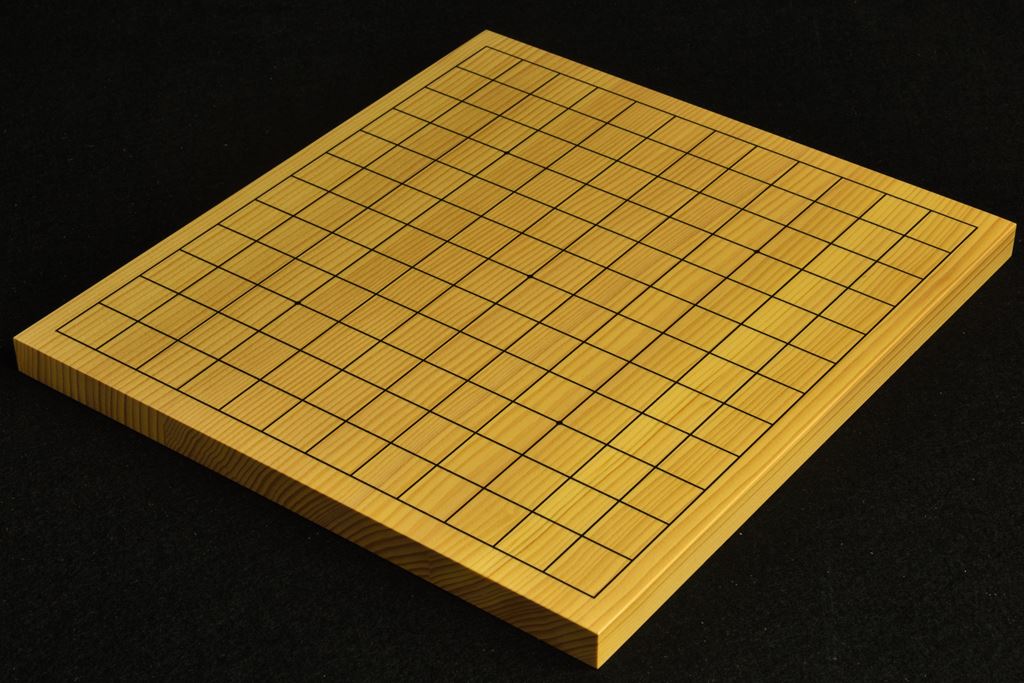 入門用 13路9路両用碁盤 ヒバ特上 碁盤、将棋盤製作の三輪碁盤店