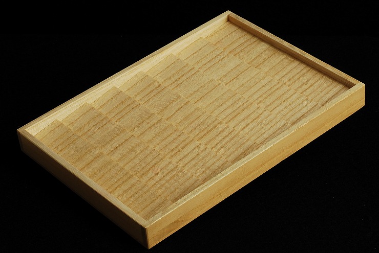 △銘木 本榧製 四隅落ち 将棋 駒箱 新品 化粧箱付き 未使用(将棋