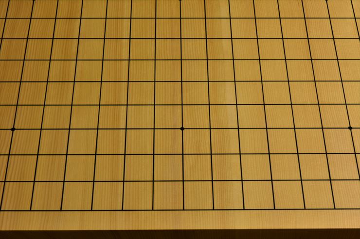 本榧　碁盤　55 本榧脚付将棋盤 5.5寸柾目 223303