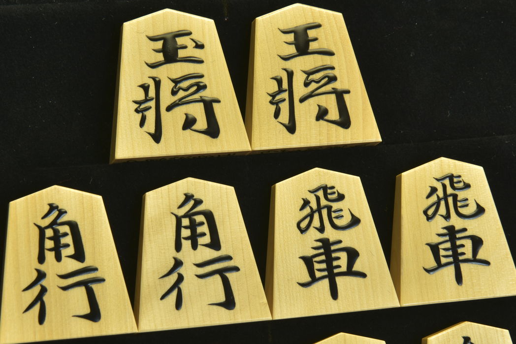 将棋駒 蛍雪作 水無瀬兼成書 盛揚