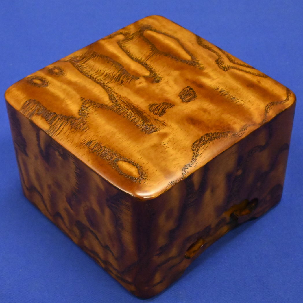 タモ玉斑杢　将棋駒箱　宝石箱　小物入れ タモ玉斑杢 将棋駒箱 宝石箱 小物入れ タモ玉斑杢 将棋駒箱 宝石