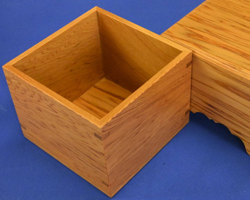 駒箱 屋久杉 銀杏面 上