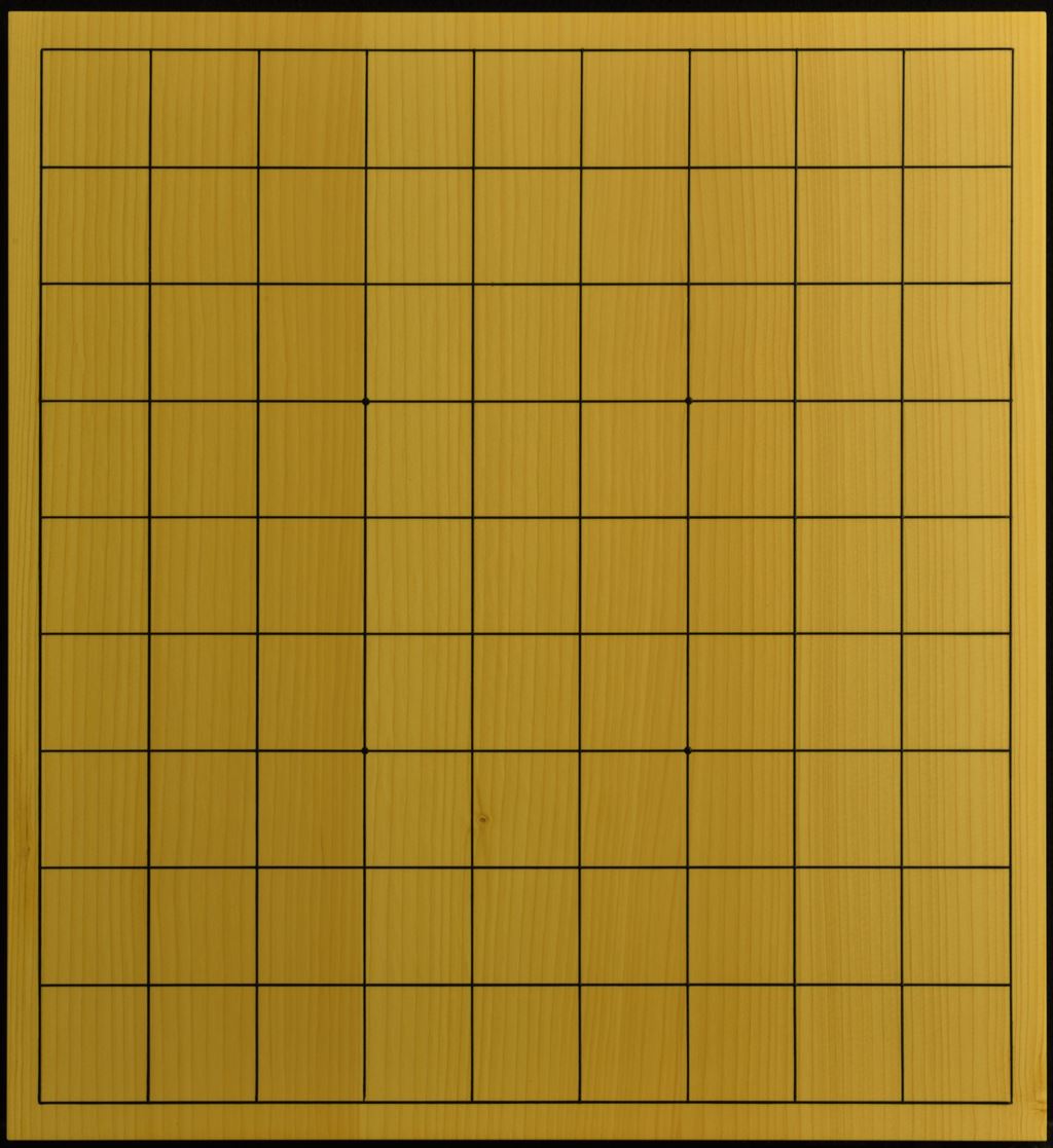 本榧製 卓上碁盤 板目 3枚継ぎ 箱入 囲碁、将棋 骨董品、美術品