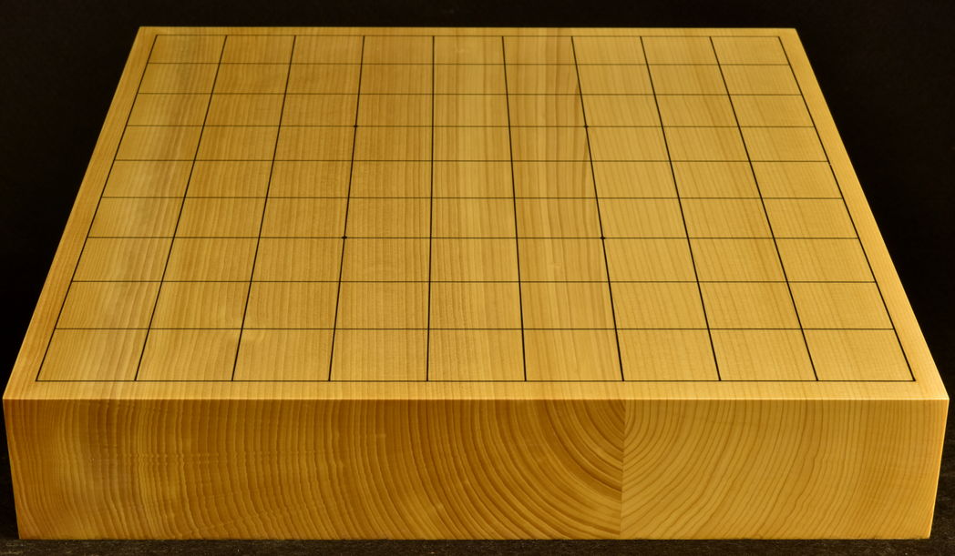 卓上将棋盤 本榧(日本産)柾目2枚接合 t6993